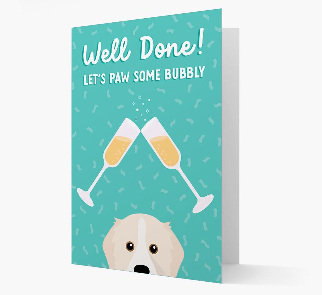 Let's Paw Some Bubbly: Personalised {breedFullName} Card