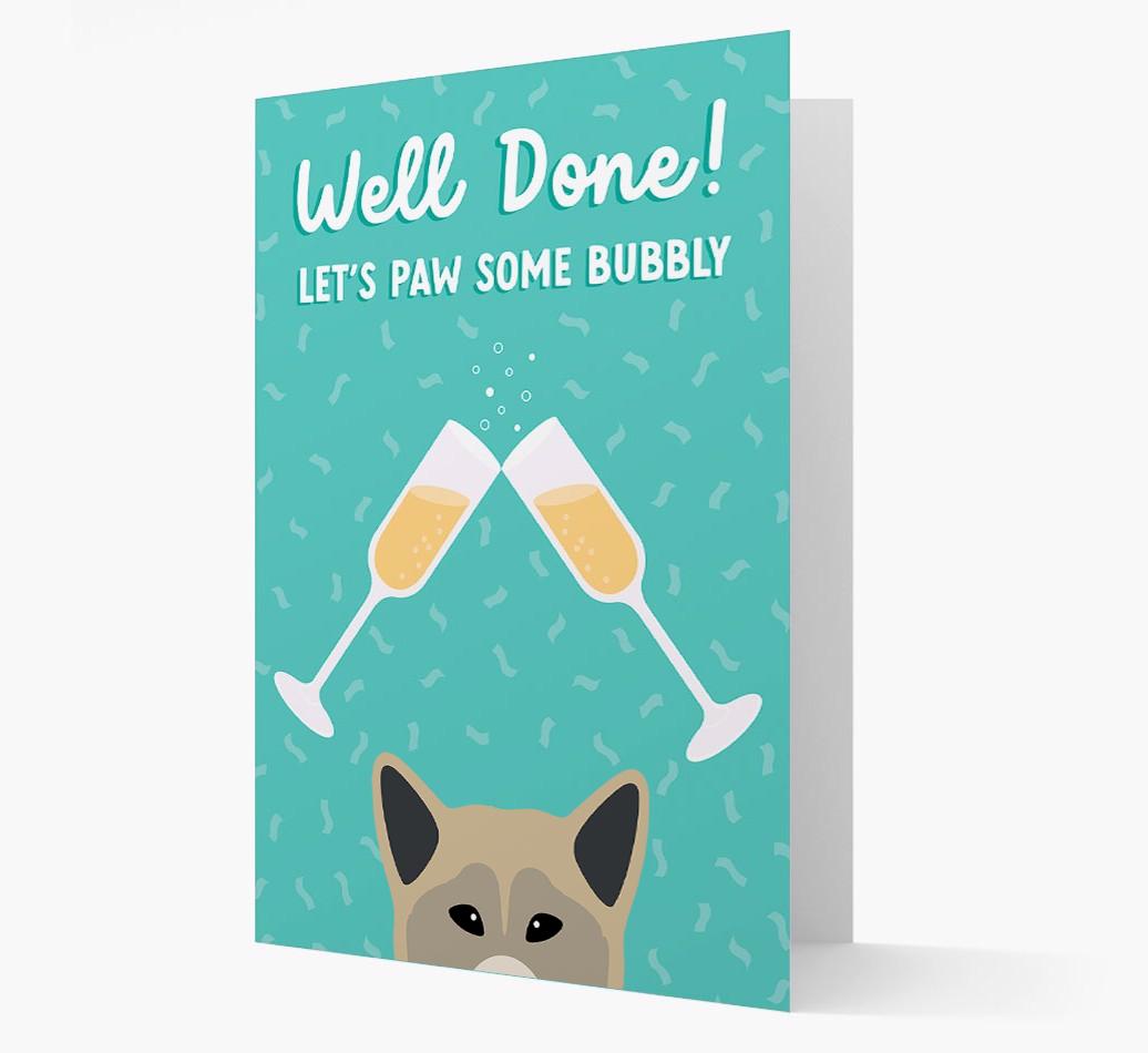 Let's Paw Some Bubbly: Personalized {breedFullName} Card