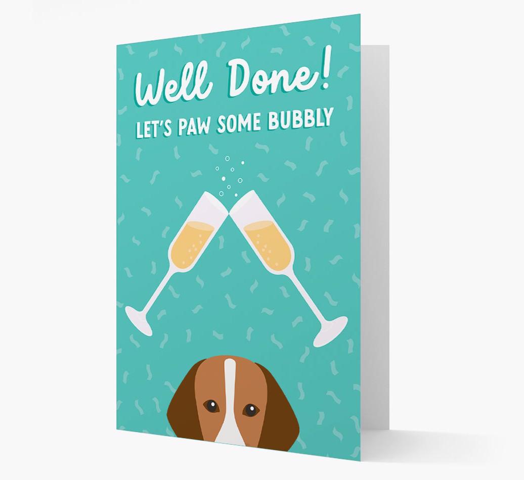Let's Paw Some Bubbly: Personalized {breedFullName} Card