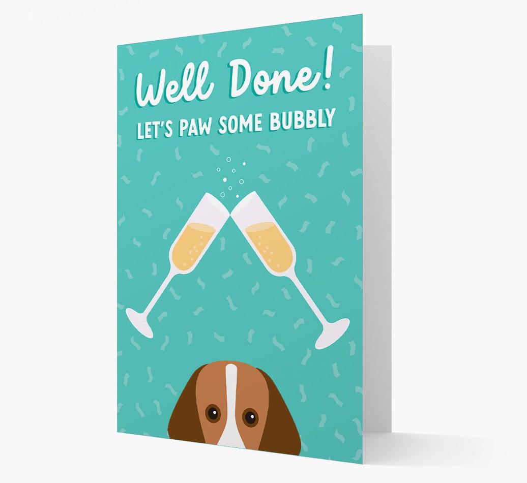 Let's Paw Some Bubbly: Personalized {breedFullName} Card