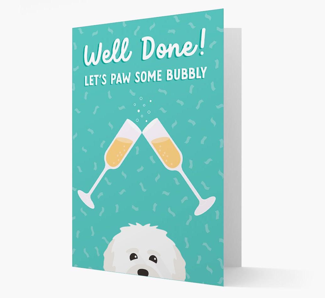 Let's Paw Some Bubbly: Personalized {breedFullName} Card