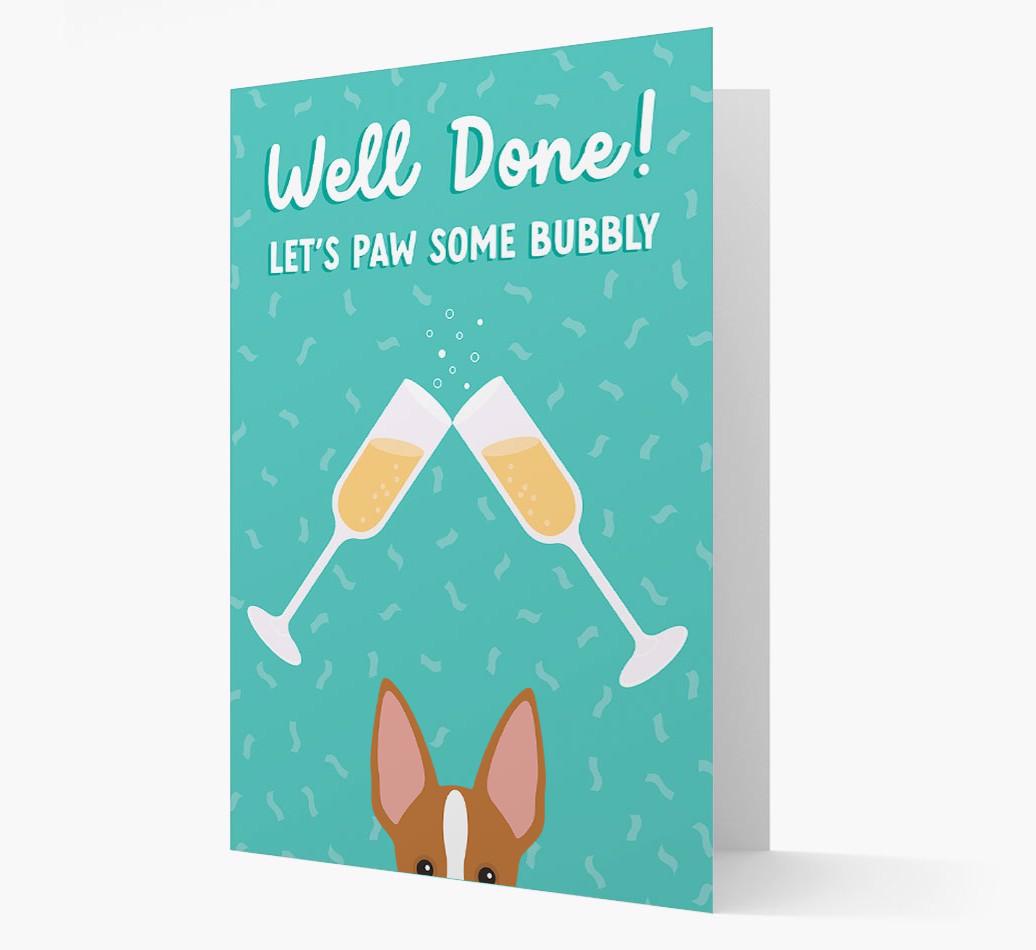 Let's Paw Some Bubbly: Personalized {breedFullName} Card