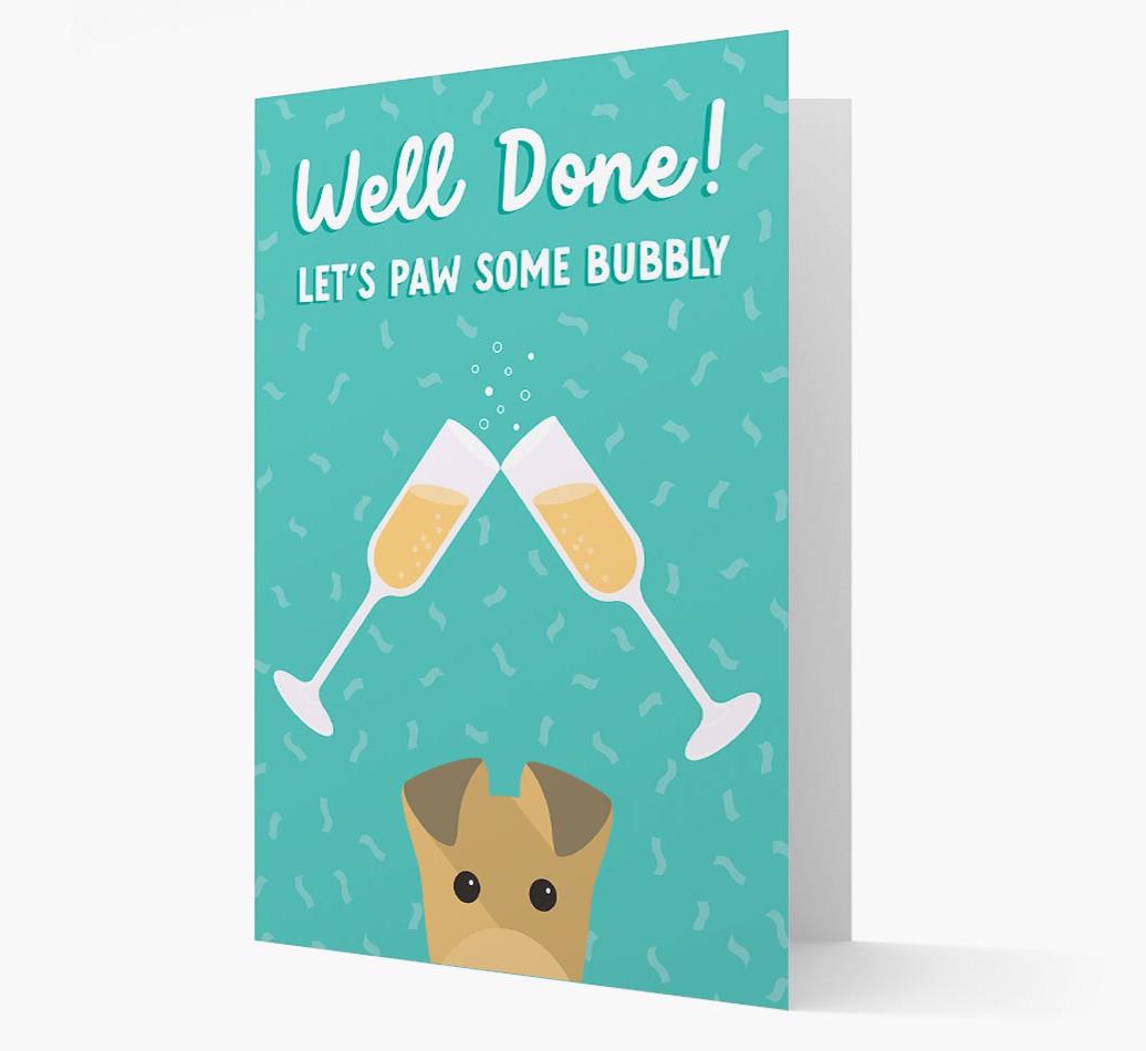 Let's Paw Some Bubbly: Personalized {breedFullName} Card