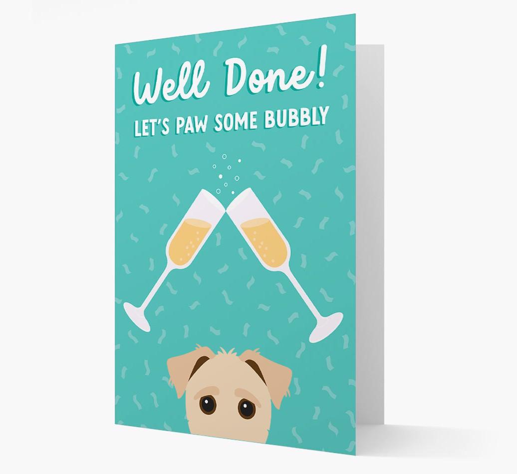 Let's Paw Some Bubbly: Personalized {breedFullName} Card