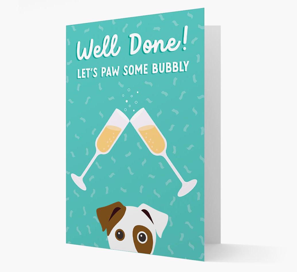 Let's Paw Some Bubbly: Personalized {breedFullName} Card