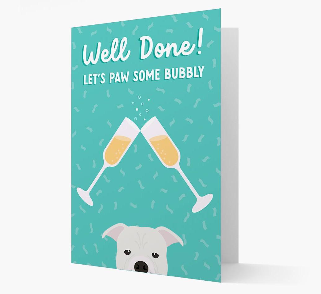 Let's Paw Some Bubbly: Personalized {breedFullName} Card