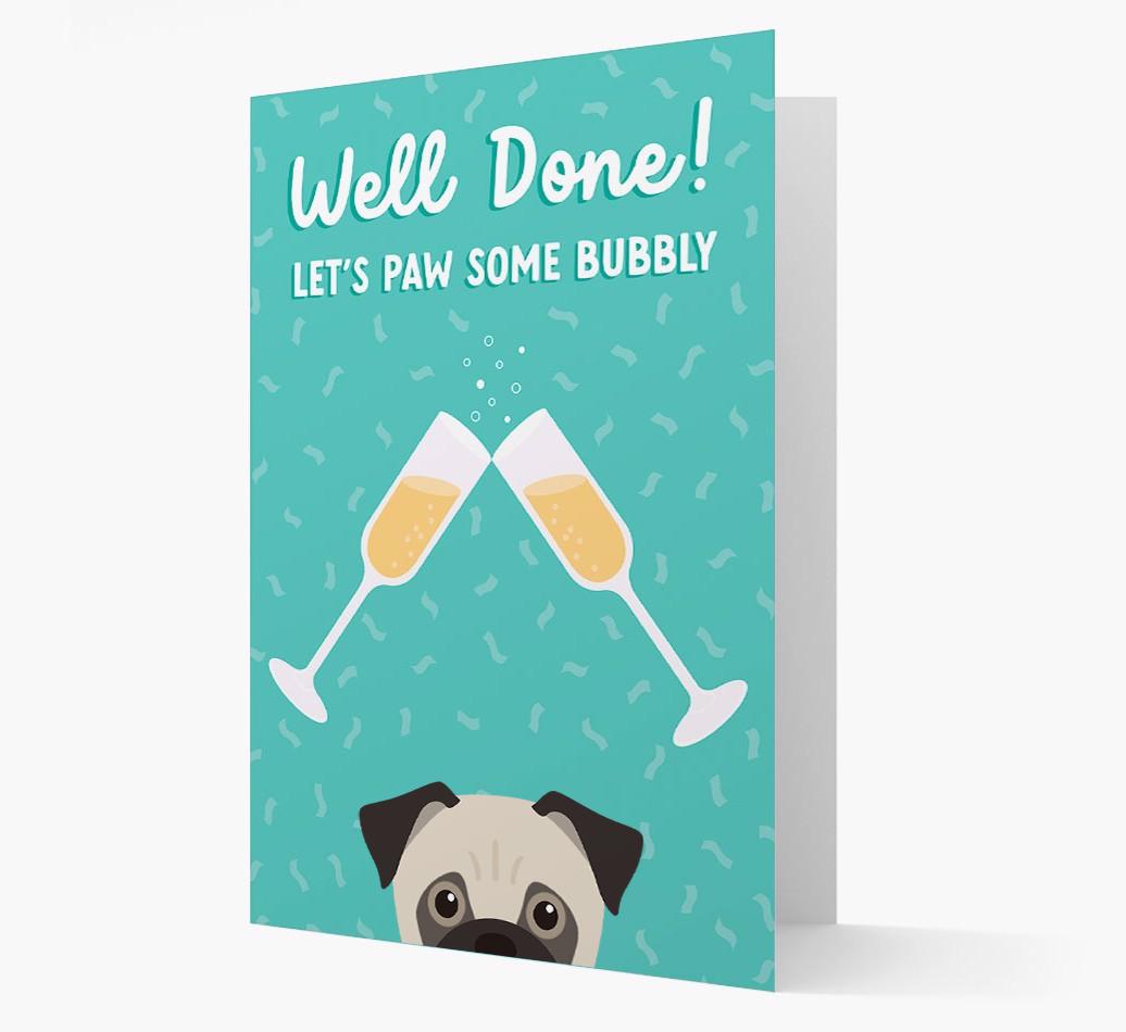 Let's Paw Some Bubbly: Personalized {breedFullName} Card