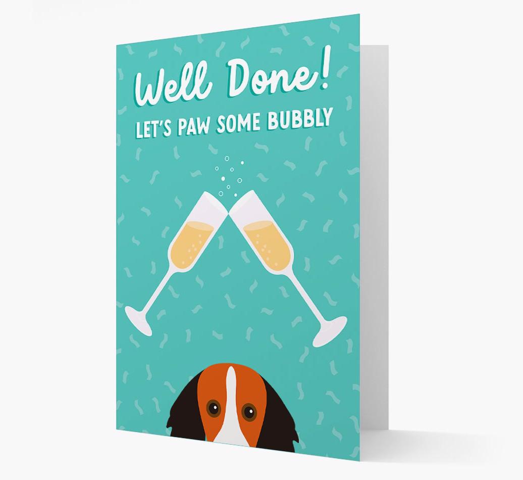 Let's Paw Some Bubbly: Personalized {breedFullName} Card