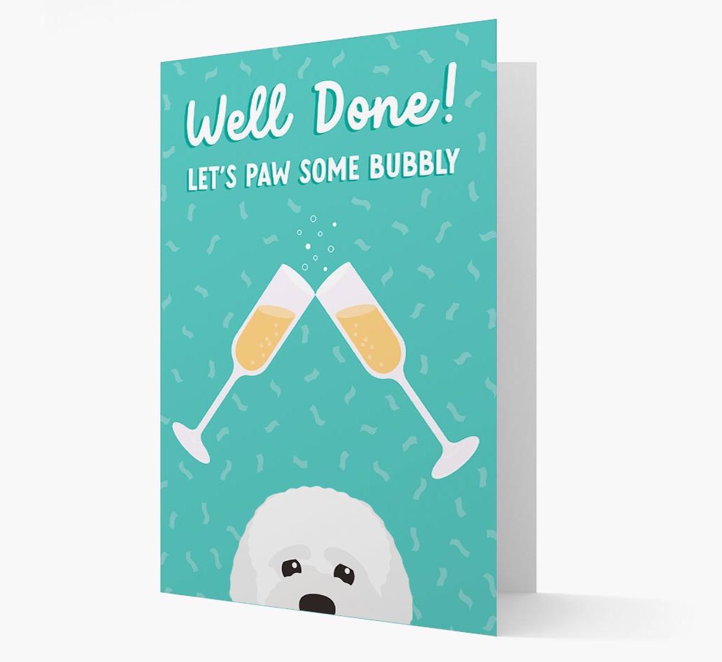 Let's Paw Some Bubbly: Personalized {breedFullName} Card