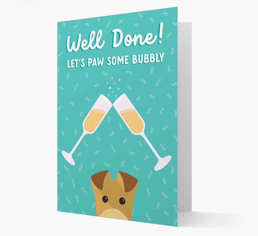 Let's Paw Some Bubbly: Personalized {breedFullName} Card