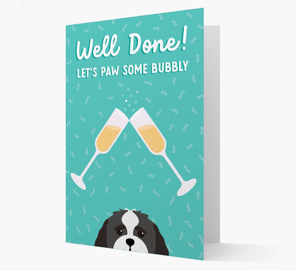Let's Paw Some Bubbly: Personalized {breedFullName} Card