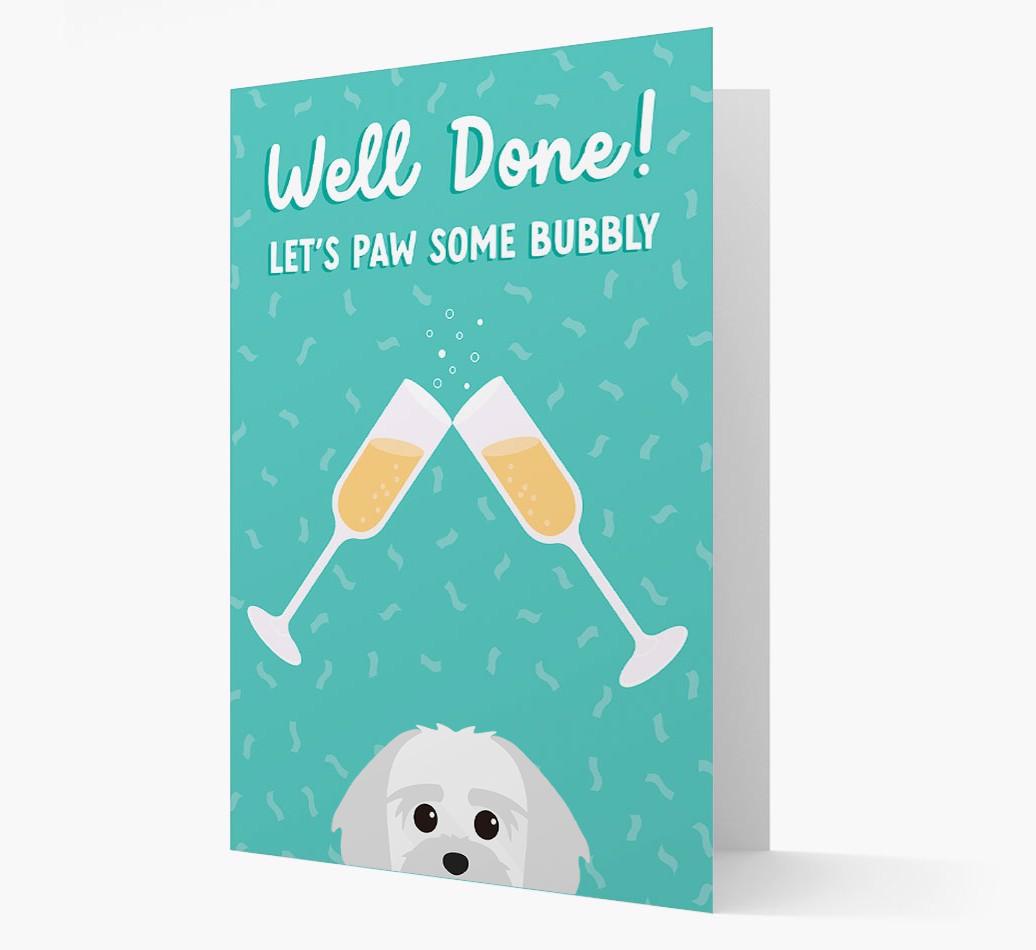 Let's Paw Some Bubbly: Personalized {breedFullName} Card