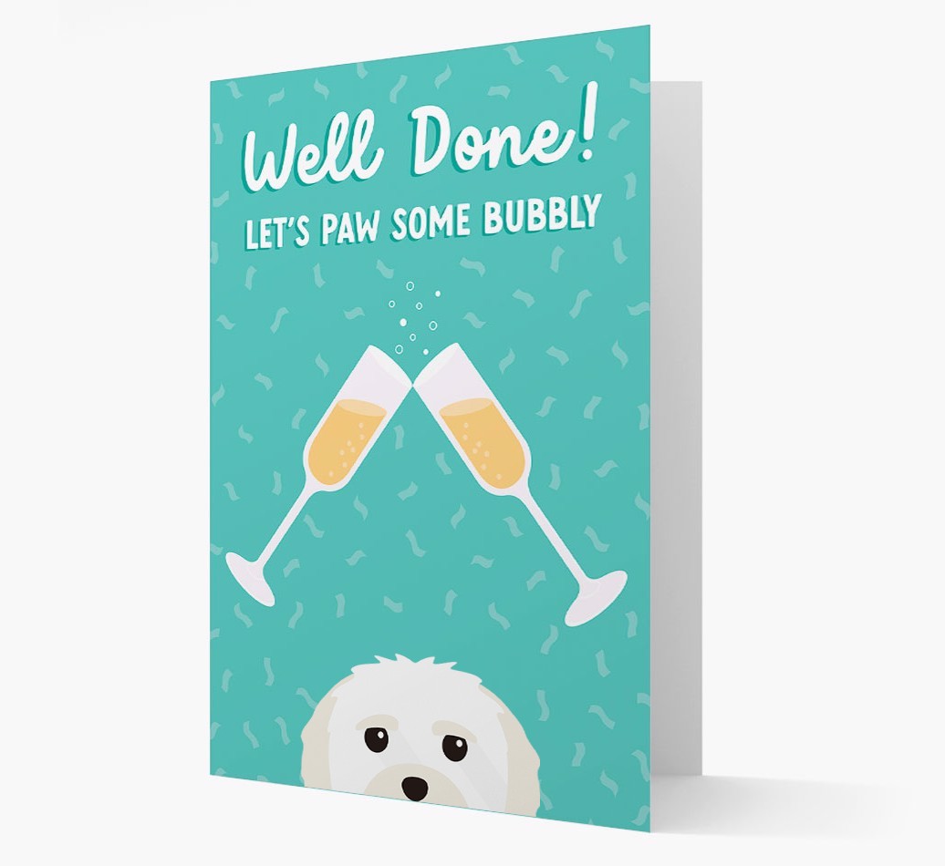 Let's Paw Some Bubbly: Personalized {breedFullName} Card