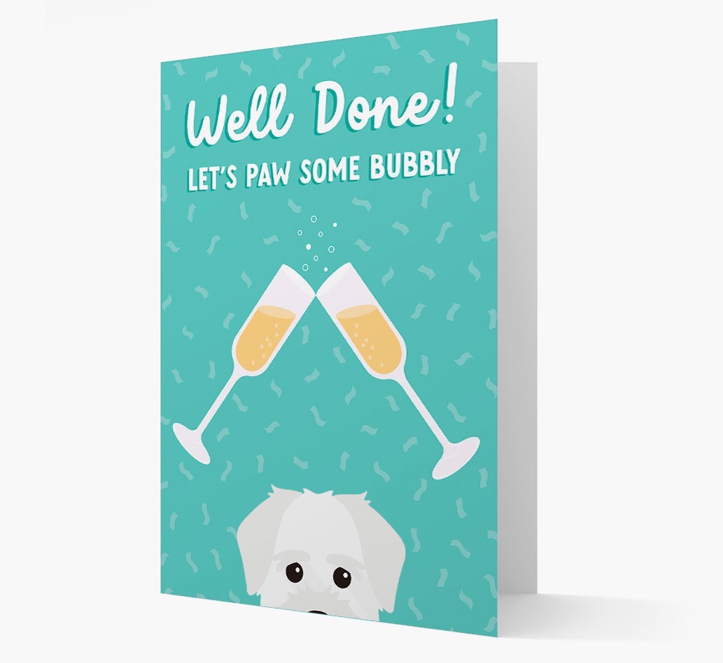 Let's Paw Some Bubbly: Personalized {breedFullName} Card