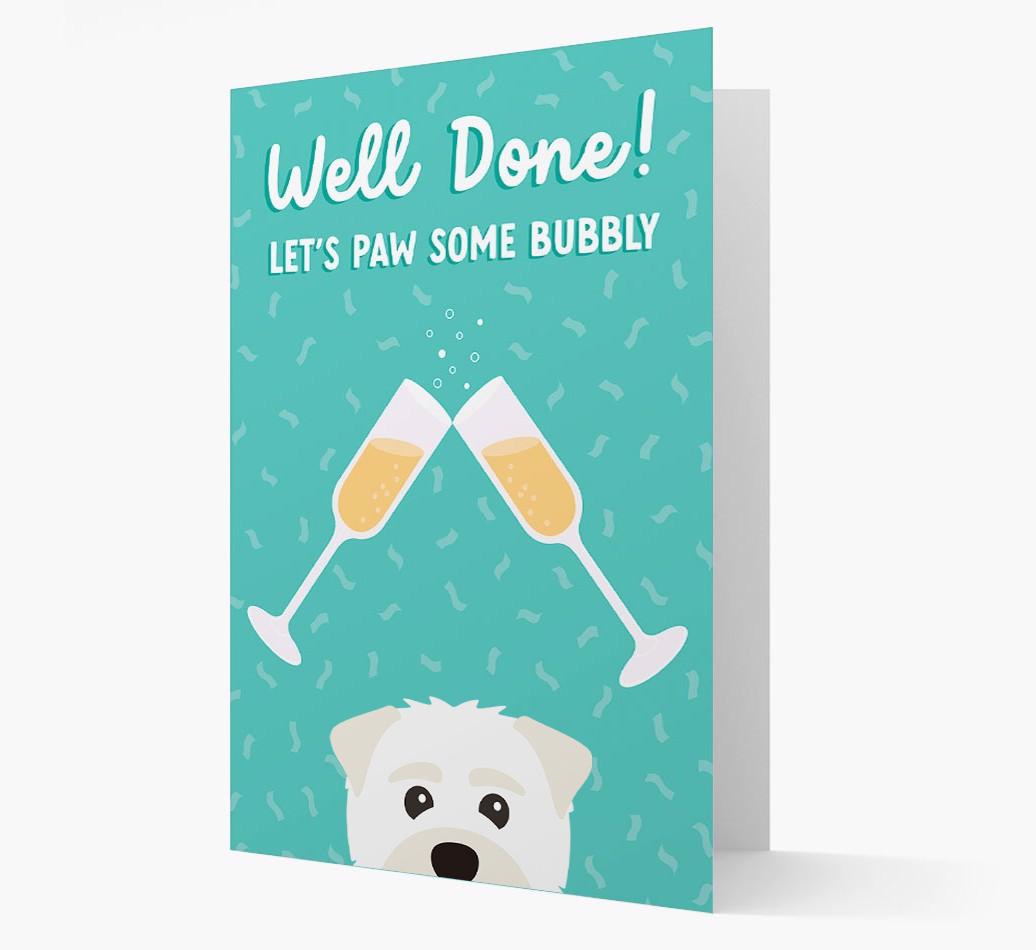Let's Paw Some Bubbly: Personalized {breedFullName} Card