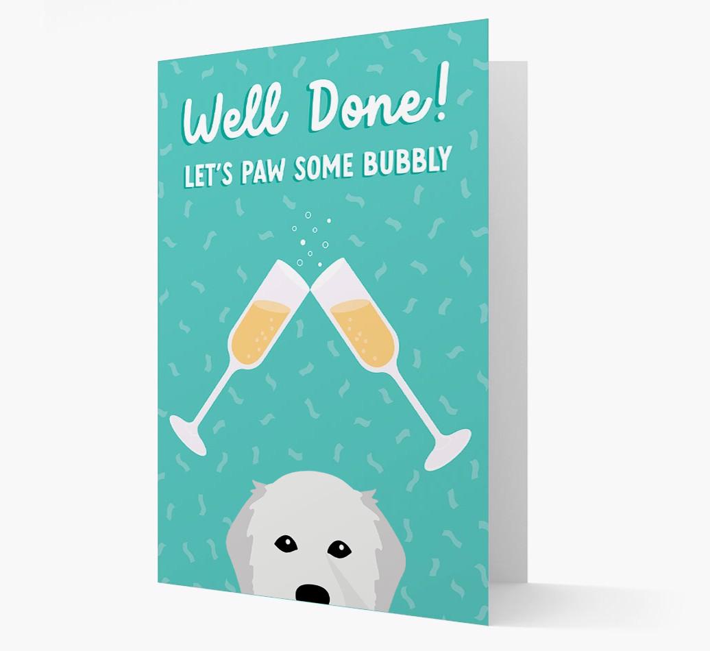 Let's Paw Some Bubbly: Personalized {breedFullName} Card