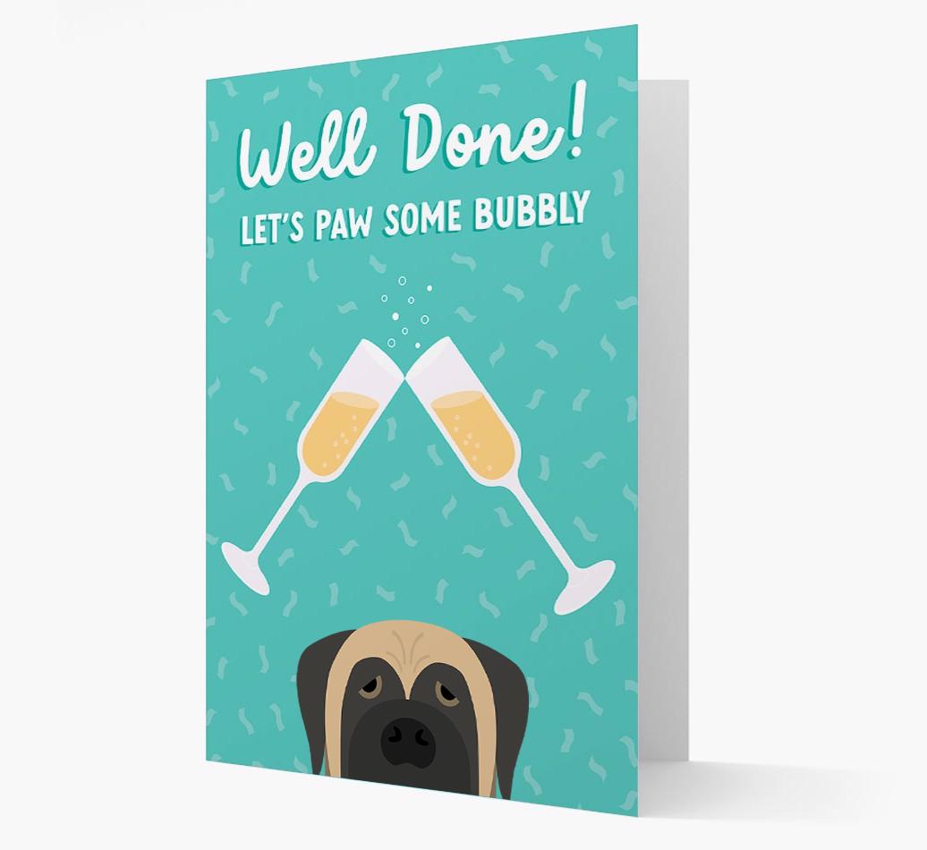 Let's Paw Some Bubbly: Personalized {breedFullName} Card