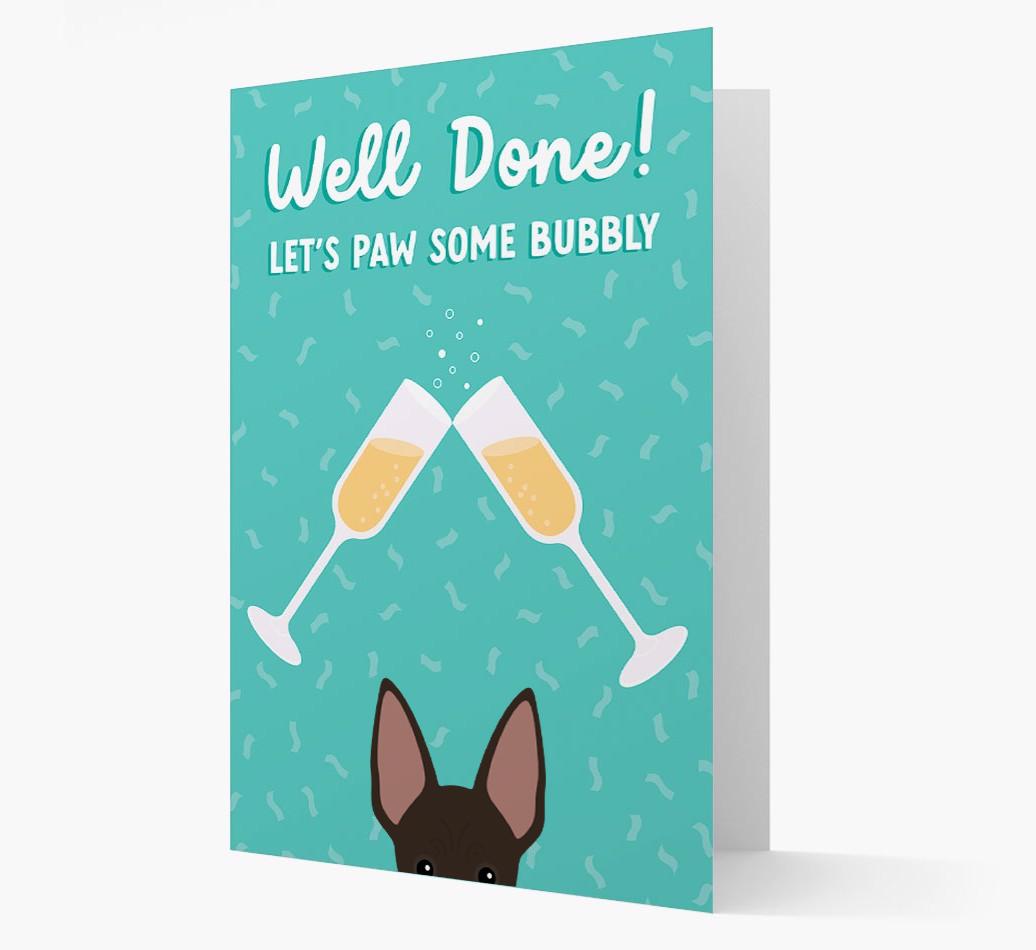 Let's Paw Some Bubbly: Personalized {breedFullName} Card