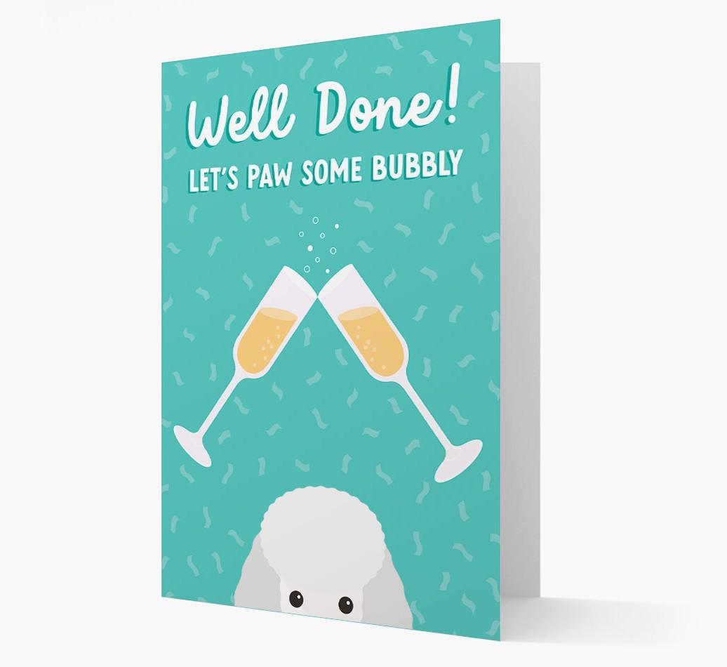 Let's Paw Some Bubbly: Personalized {breedFullName} Card