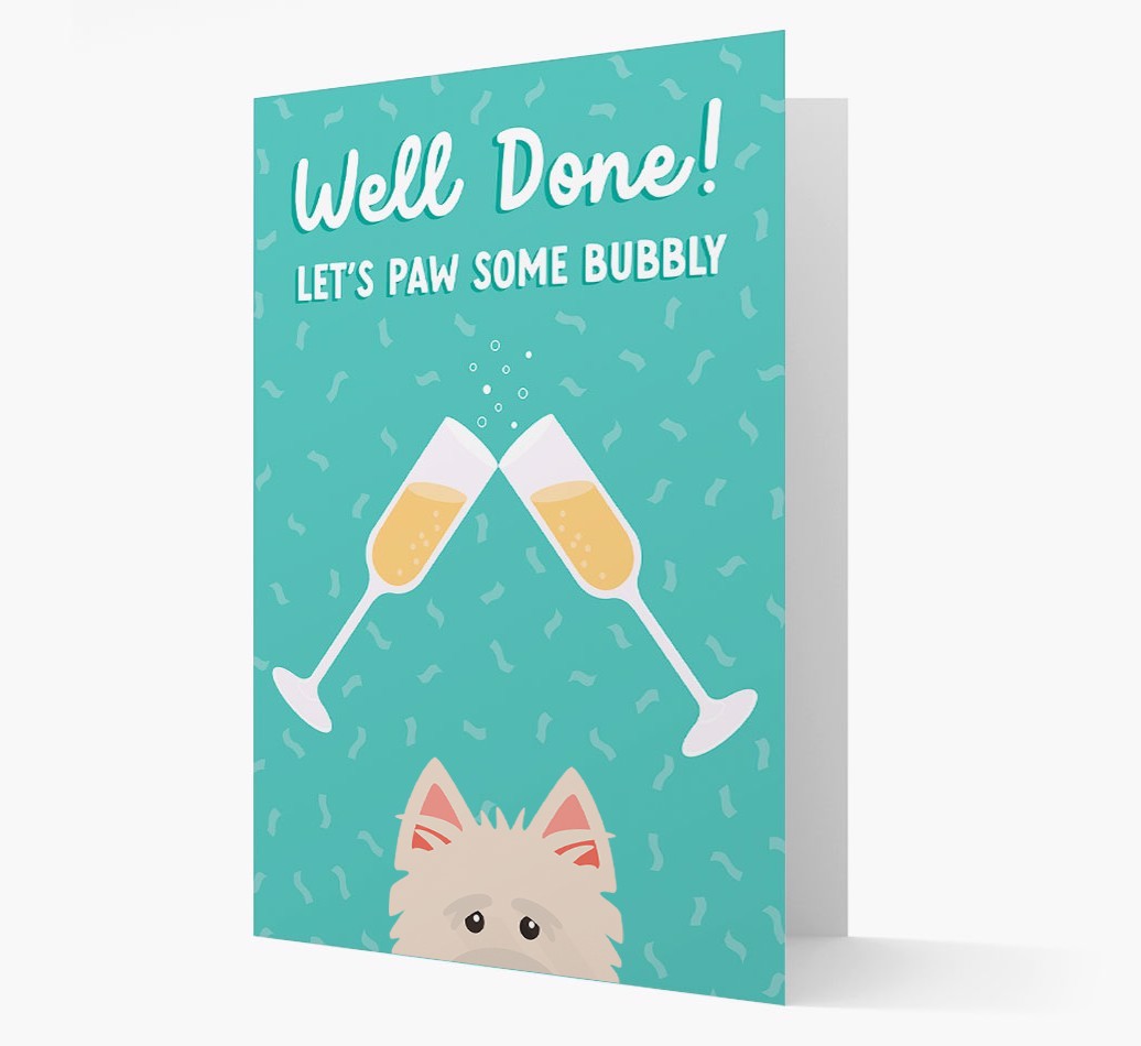 Let's Paw Some Bubbly: Personalized {breedFullName} Card