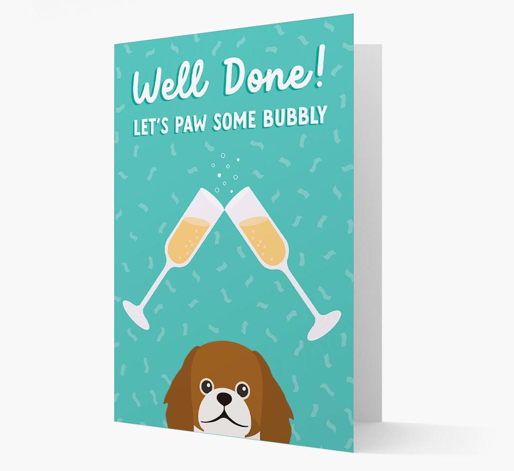 Let's Paw Some Bubbly: Personalized {breedFullName} Card