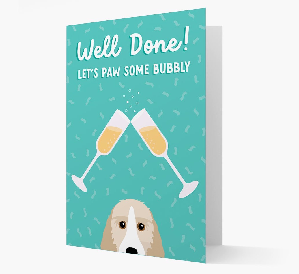 Let's Paw Some Bubbly: Personalized {breedFullName} Card
