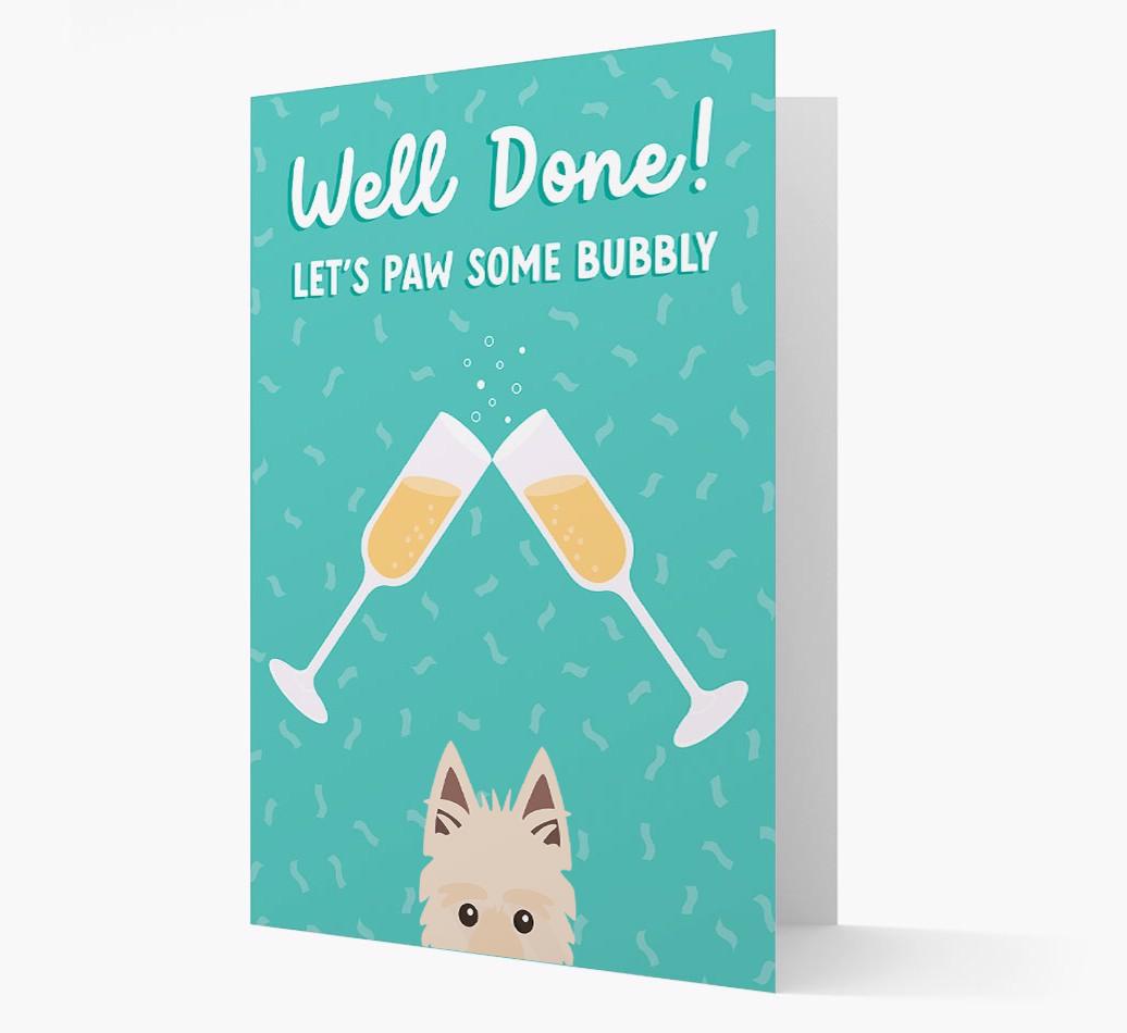 Let's Paw Some Bubbly: Personalized {breedFullName} Card
