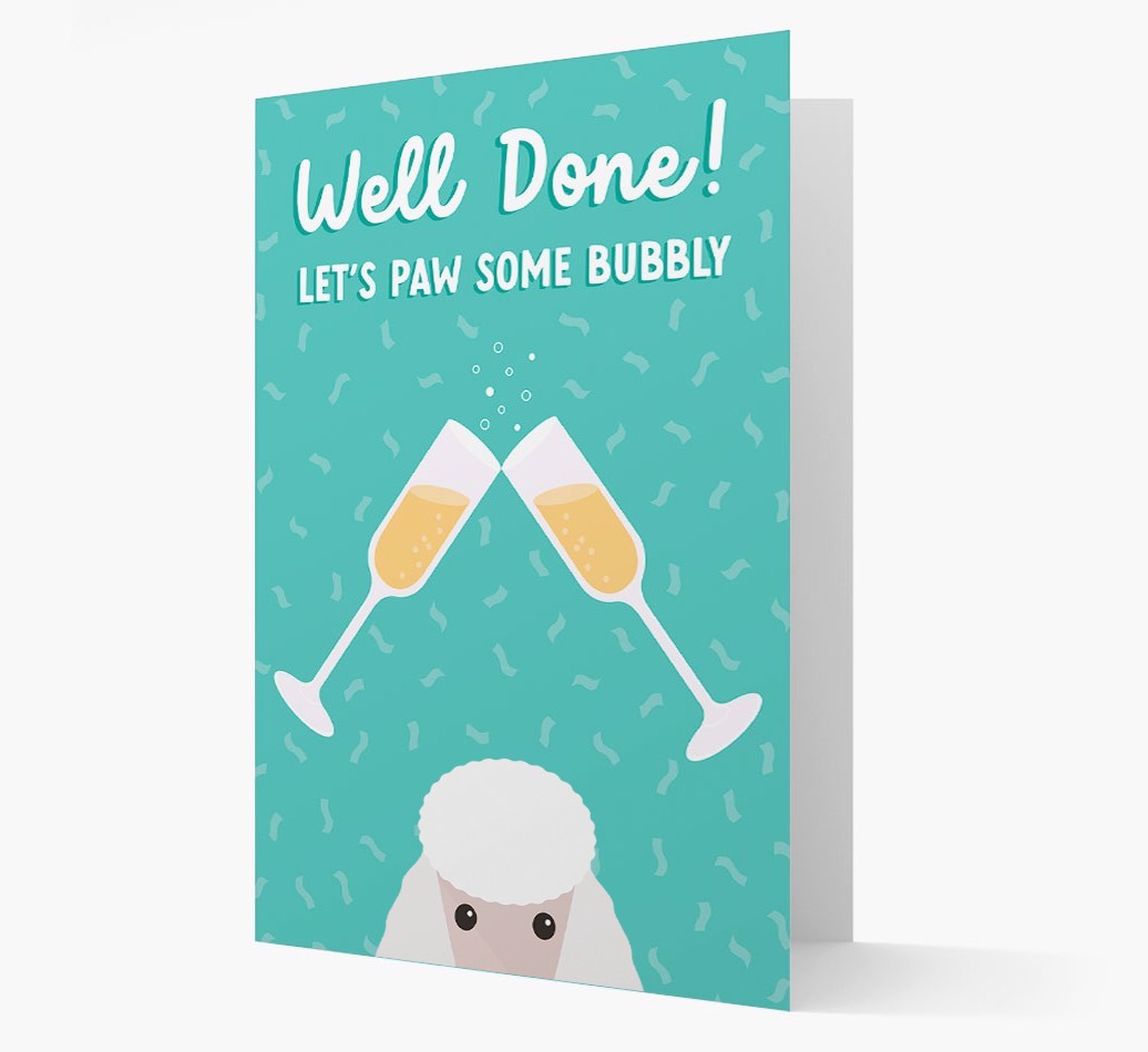 Let's Paw Some Bubbly: Personalized {breedFullName} Card