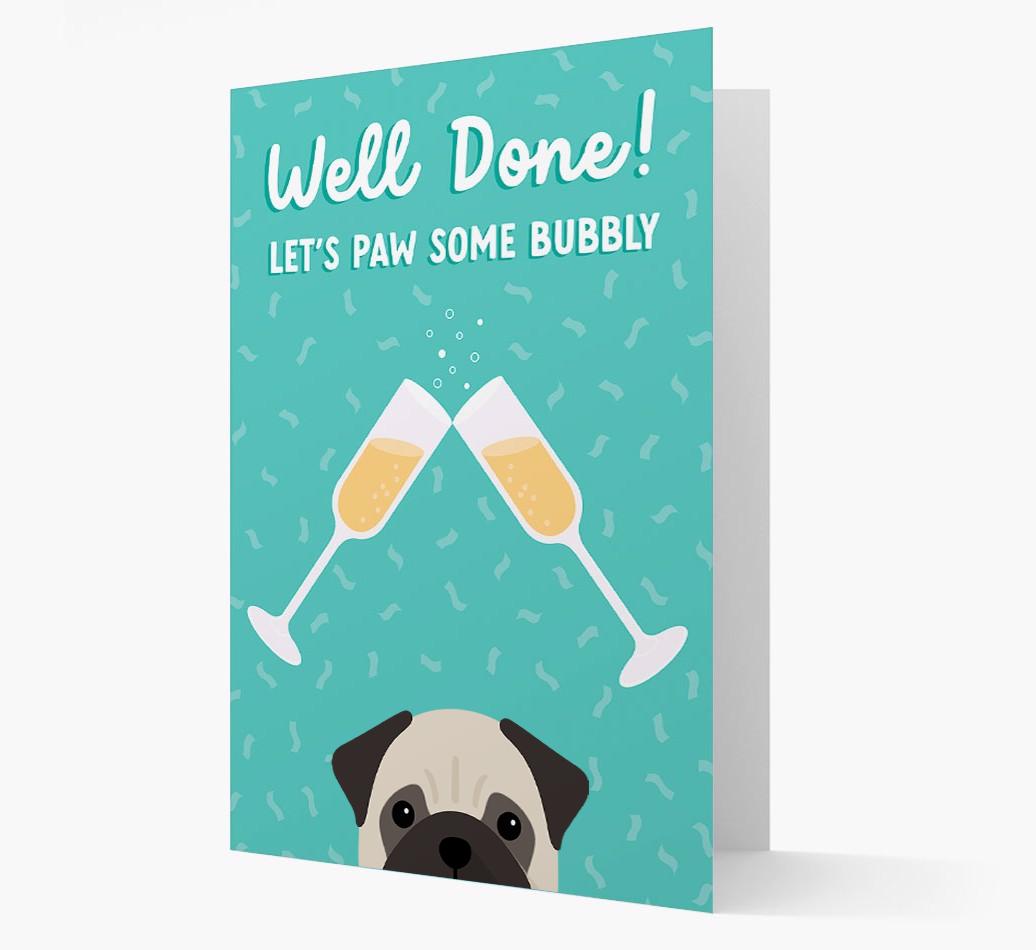Let's Paw Some Bubbly: Personalized {breedFullName} Card