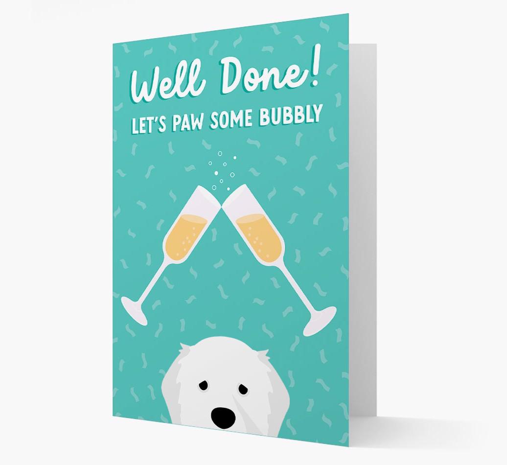 Let's Paw Some Bubbly: Personalized {breedFullName} Card