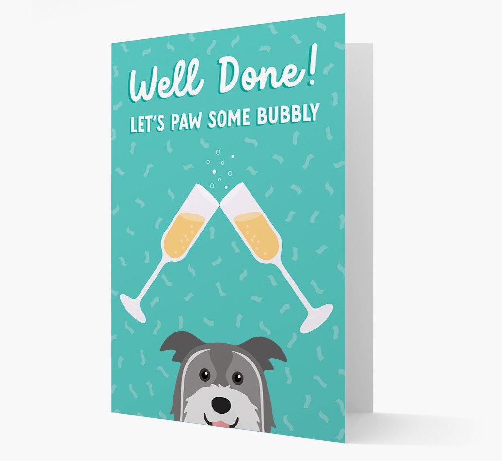Let's Paw Some Bubbly: Personalized {breedFullName} Card