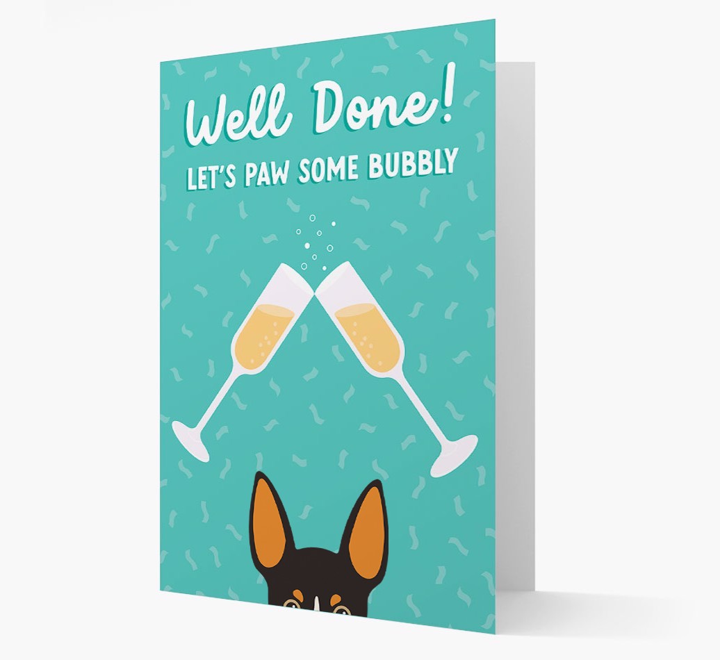 Let's Paw Some Bubbly: Personalized {breedFullName} Card