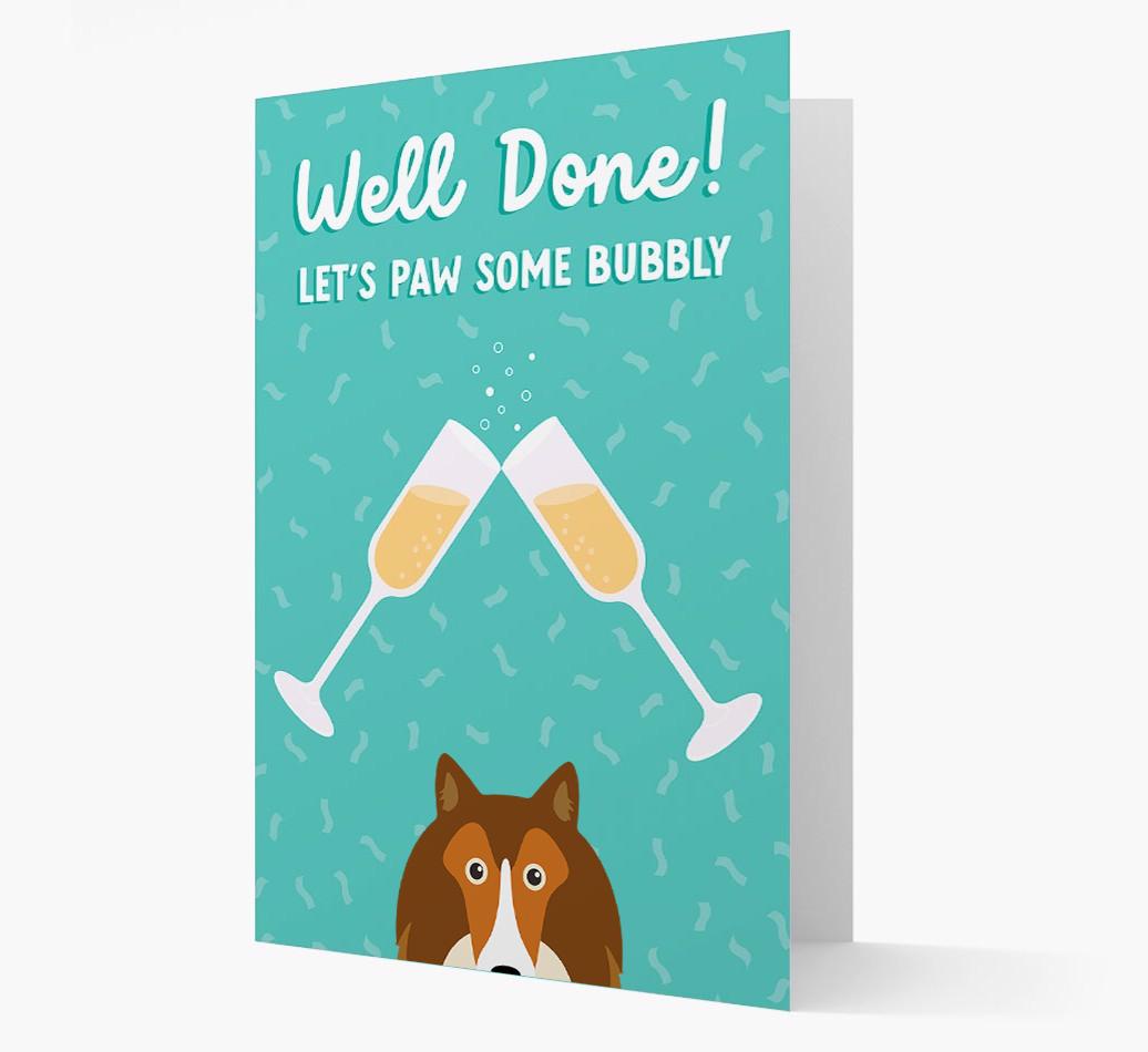 Let's Paw Some Bubbly: Personalized {breedFullName} Card