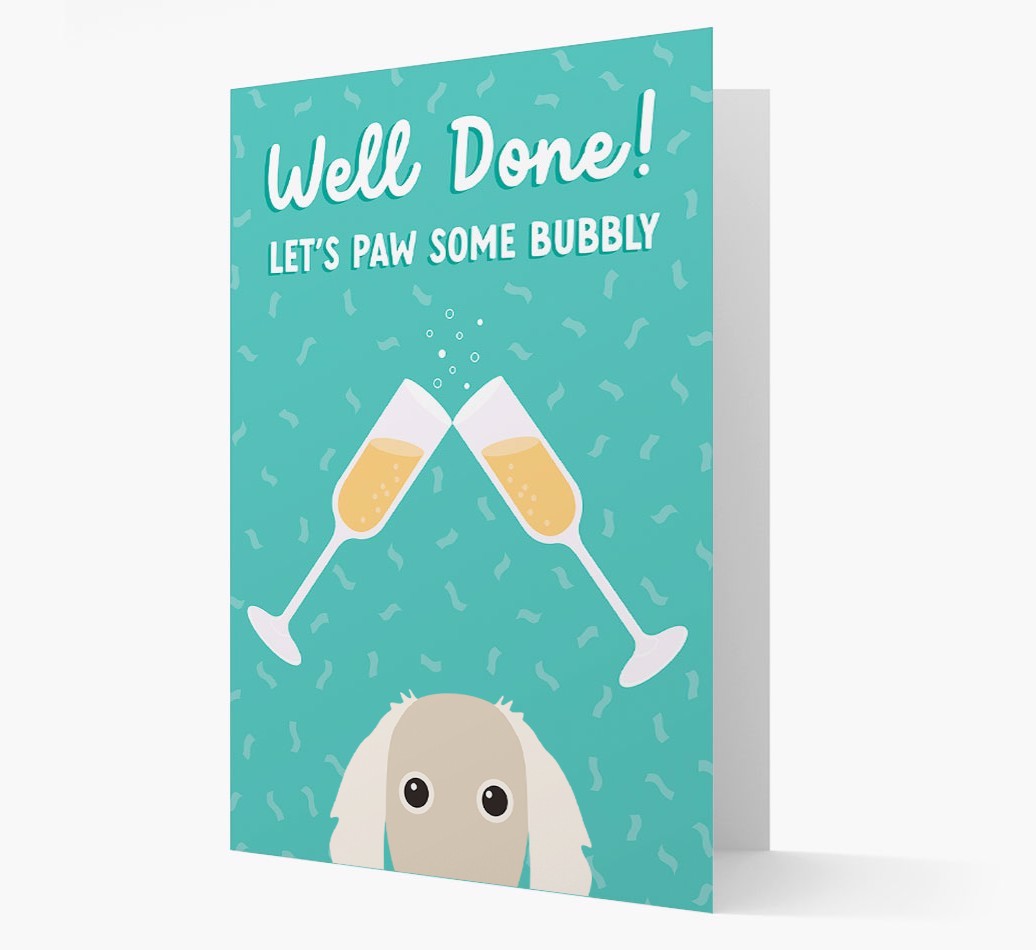 Let's Paw Some Bubbly: Personalized {breedFullName} Card