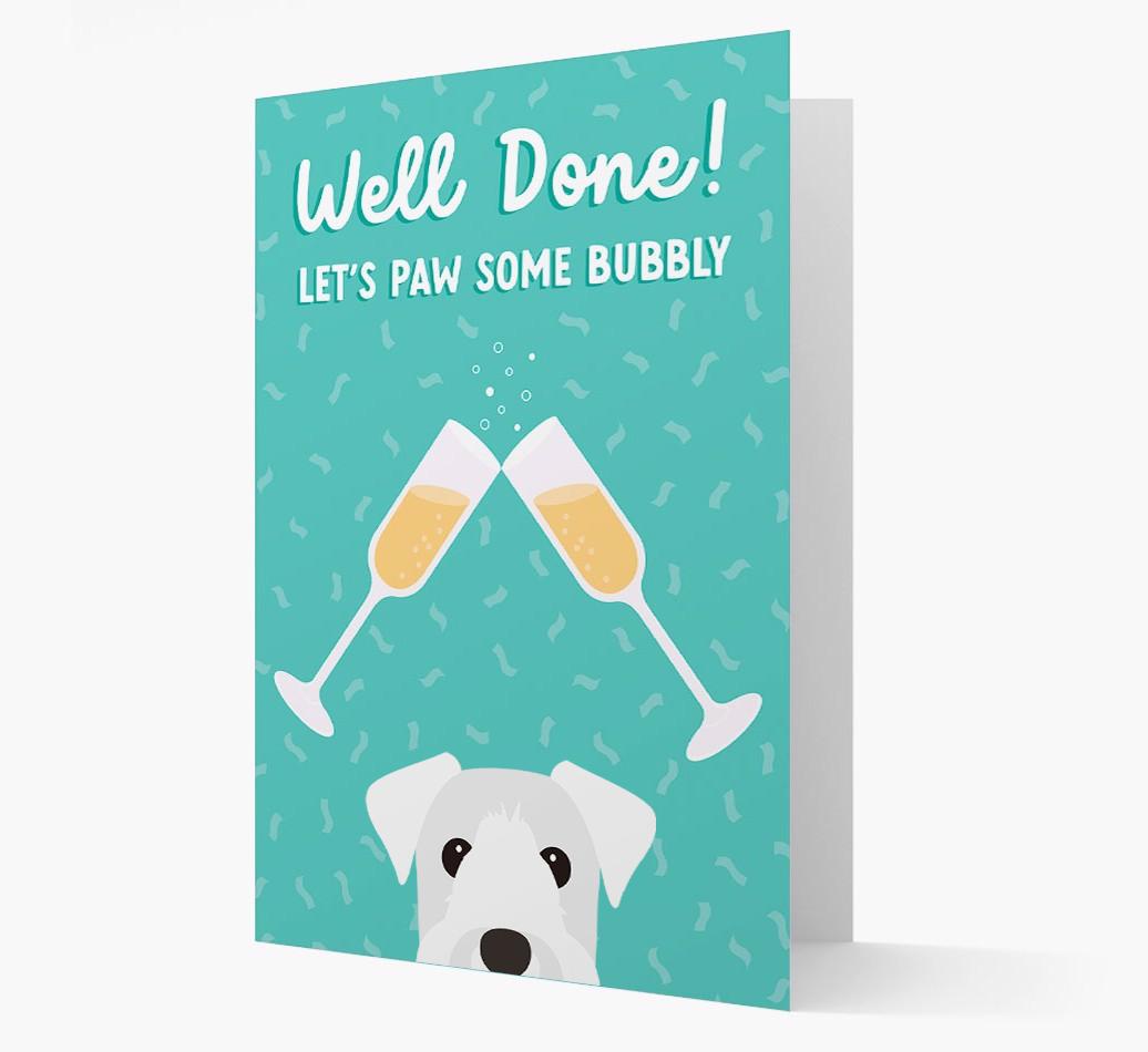 Let's Paw Some Bubbly: Personalized {breedFullName} Card