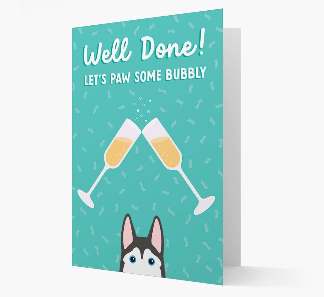 Let's Paw Some Bubbly: Personalized {breedFullName} Card