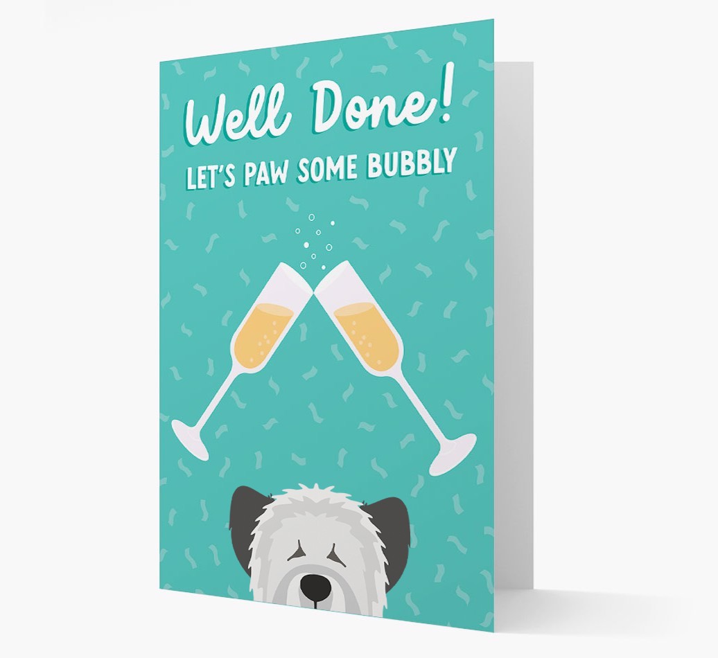 Let's Paw Some Bubbly: Personalized {breedFullName} Card