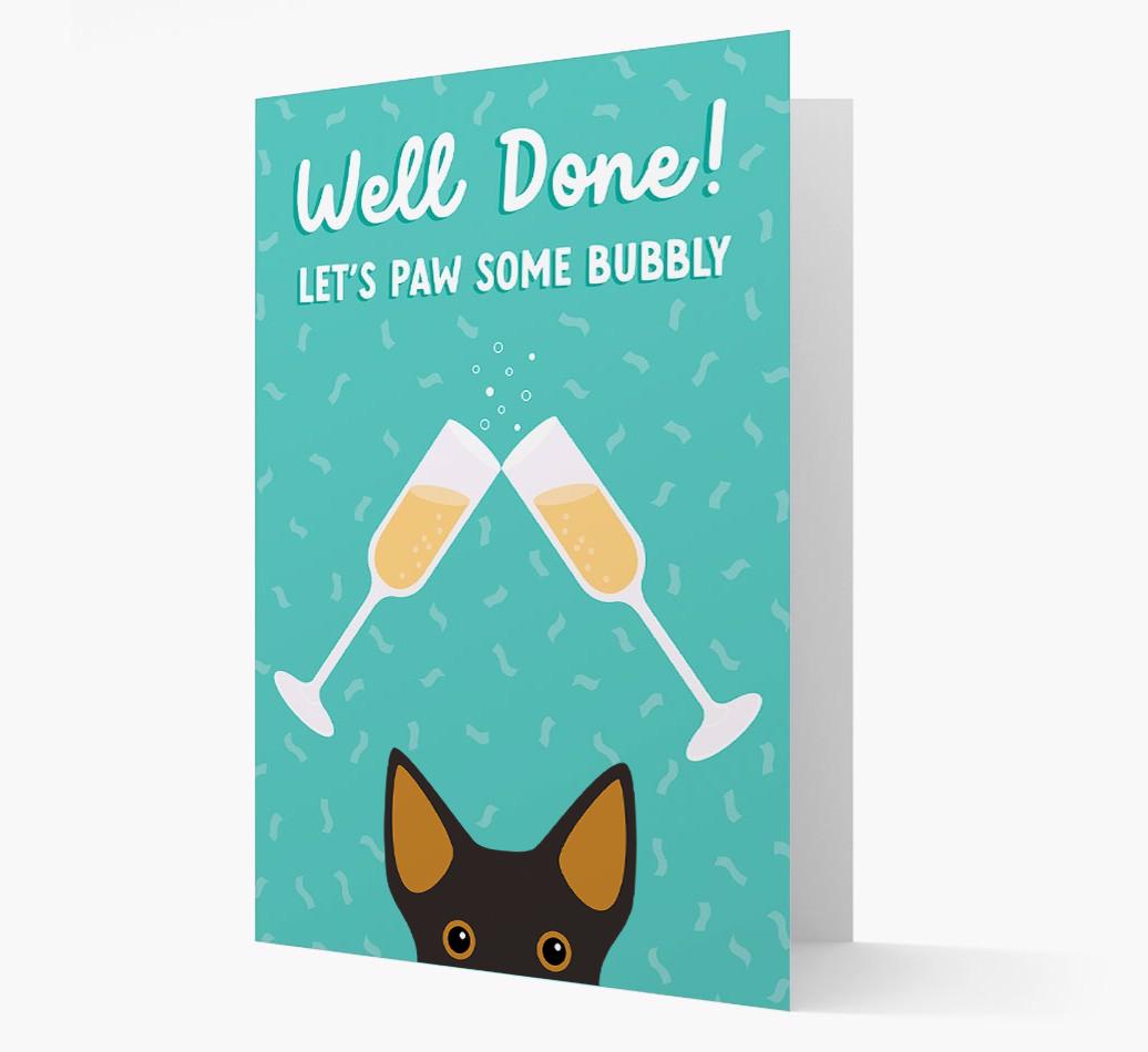 Let's Paw Some Bubbly: Personalized {breedFullName} Card