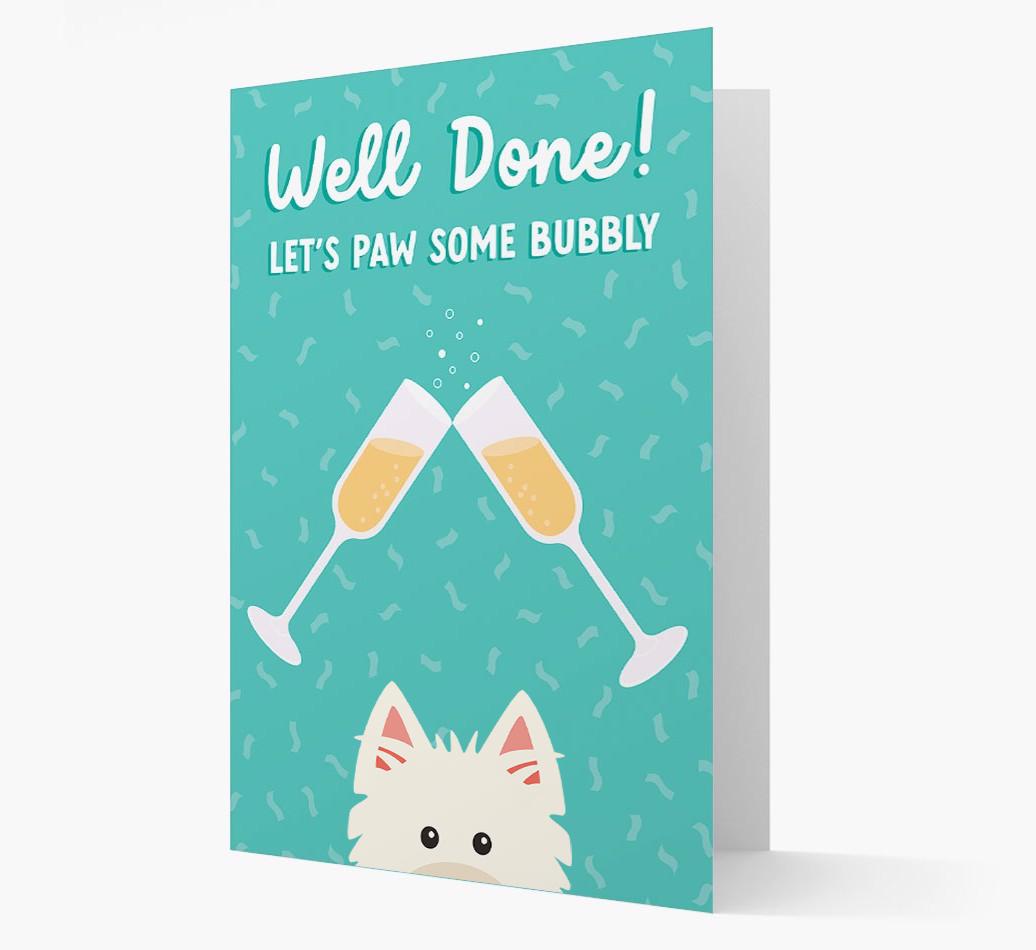 Let's Paw Some Bubbly: Personalized {breedFullName} Card