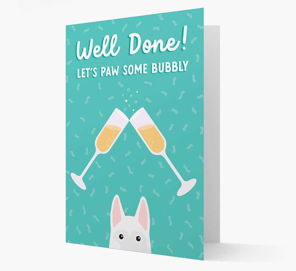 Let's Paw Some Bubbly: Personalized {breedFullName} Card