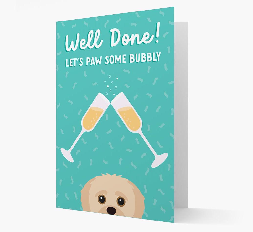 Let's Paw Some Bubbly: Personalized {breedFullName} Card