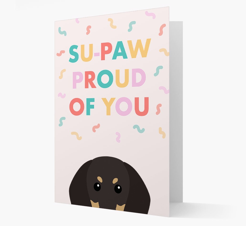Su-paw Proud Of You: Personalized {breedFullName} Card
