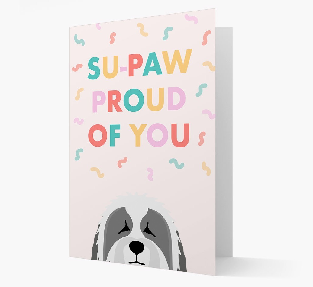 Su-paw Proud Of You: Personalized {breedFullName} Card