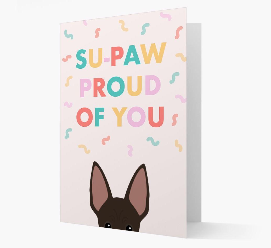 Su-paw Proud Of You: Personalized {breedFullName} Card