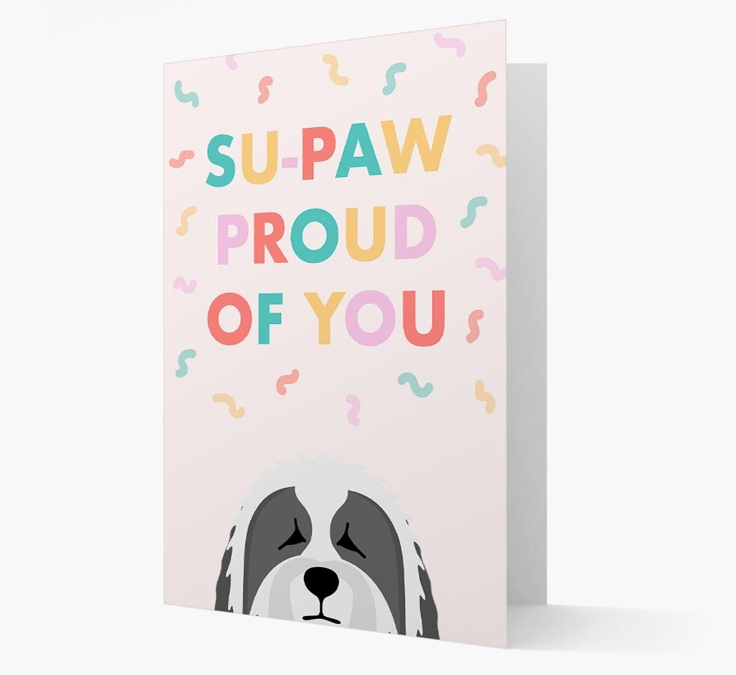 Su-paw Proud Of You: Personalized {breedFullName} Card