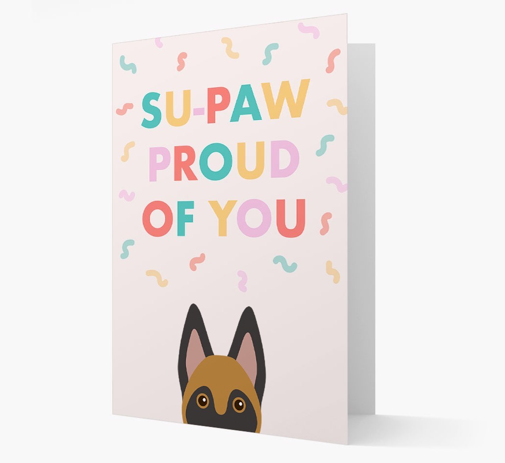 Su-paw Proud Of You: Personalized {breedFullName} Card