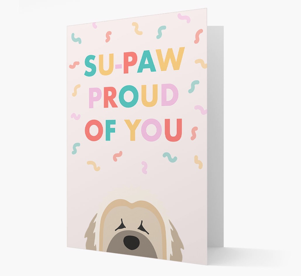 Su-paw Proud Of You: Personalized {breedFullName} Card