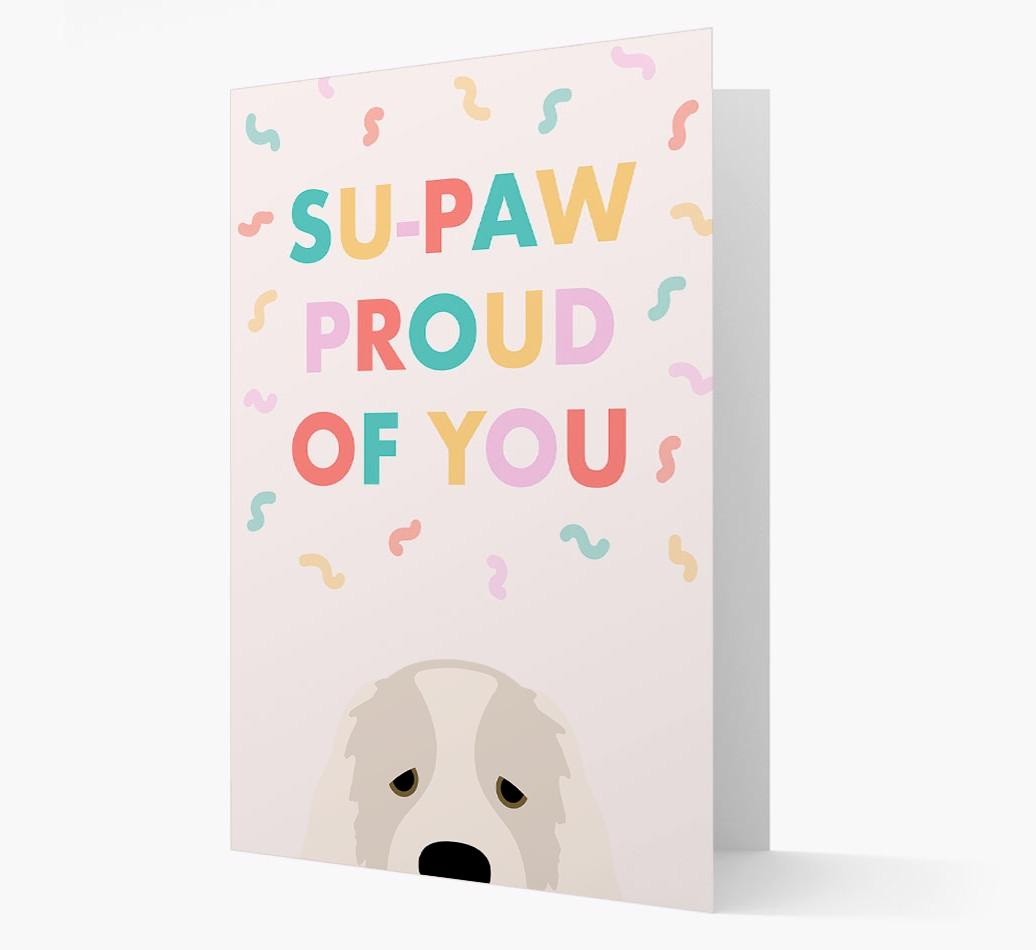 Su-paw Proud Of You: Personalized {breedFullName} Card