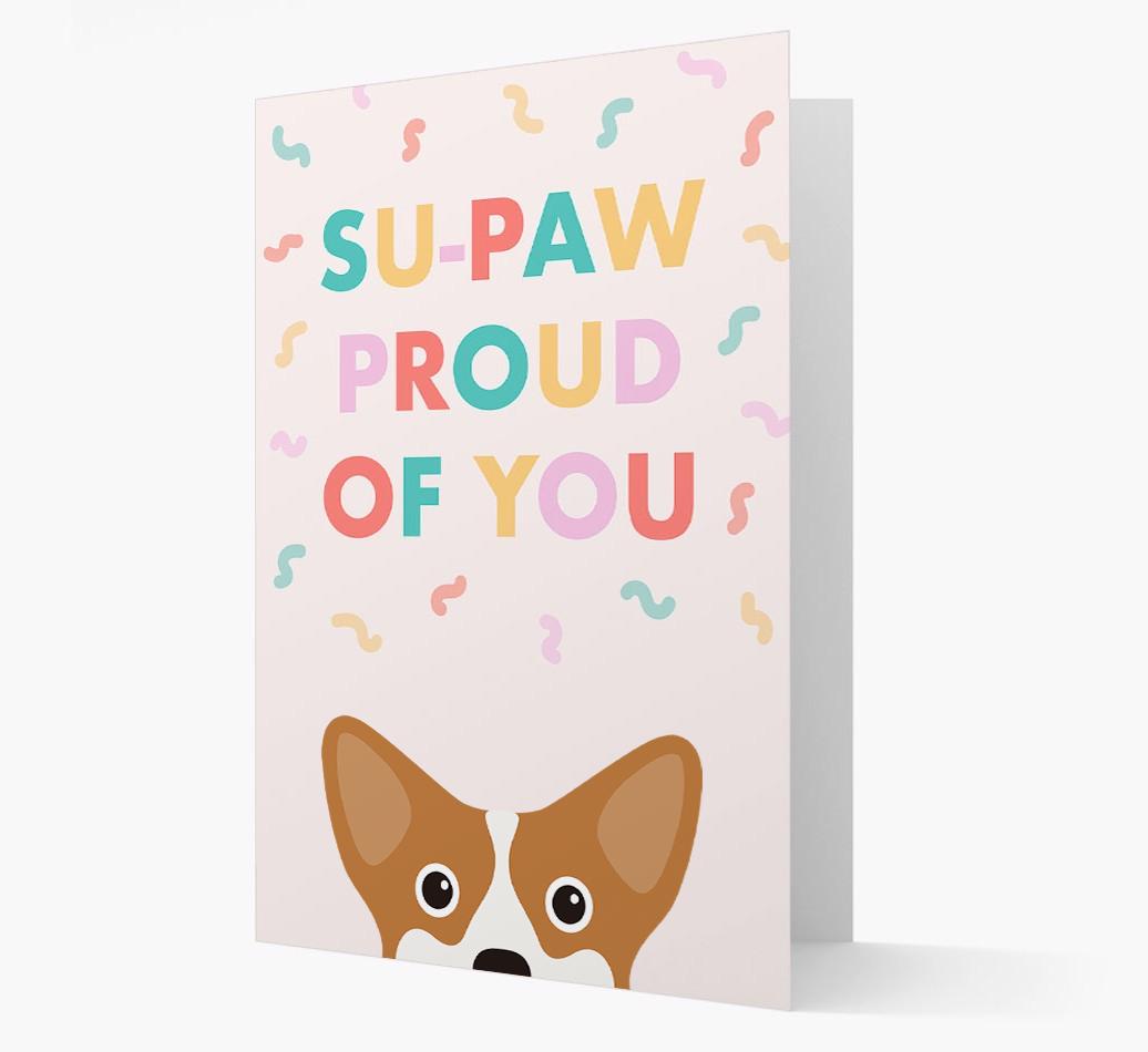 Su-paw Proud Of You: Personalized {breedFullName} Card