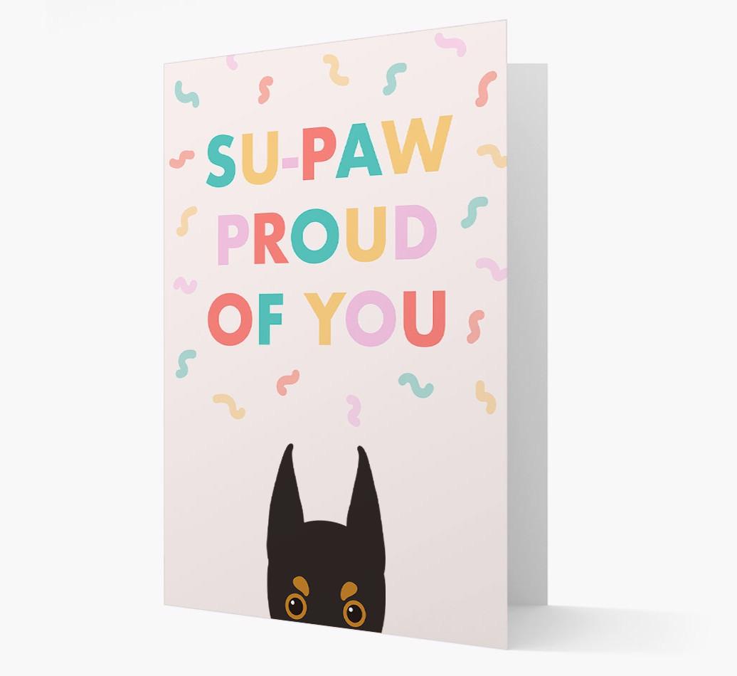 Su-paw Proud Of You: Personalized {breedFullName} Card